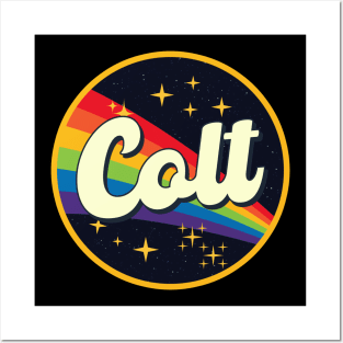 Colt // Rainbow In Space Vintage Style Posters and Art